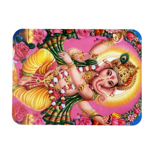Tancing Lord Ganesha Magnet (Horizontal)