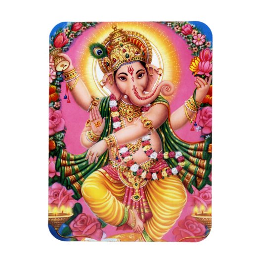 Tancing Lord Ganesha Magnet (Vertikal)