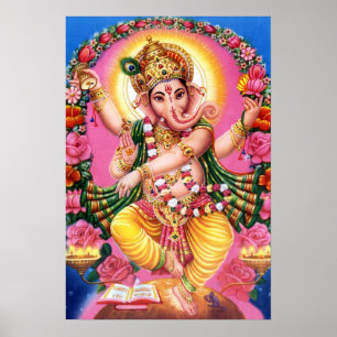 Tancing Lord Ganesha Poster