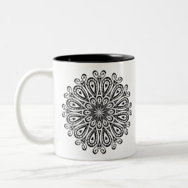 Tancing Mandala Zweifarbige Tasse
