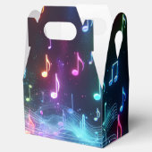 Tancing Neon Musical Notes Geschenkschachtel (Geöffnet)