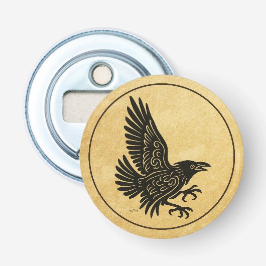 Tancing Norse Raven Flaschenöffner (Vorderseite)