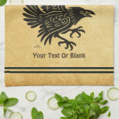 Tancing Norse Raven Geschirrtuch (Gefaltet)