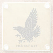 Tancing Norse Raven Glasuntersetzer (Rückseite)