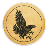 Tancing Norse Raven Keramikknauf (Vorderseite)