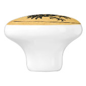 Tancing Norse Raven Keramikknauf (Seitenansicht)