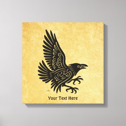 Tancing Norse Raven Leinwanddruck (Vorderseite)