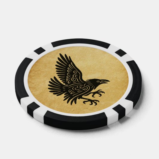 Tancing Norse Raven Pokerchips (Einzeln)
