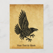Tancing Norse Raven Postkarte (Vorderseite)