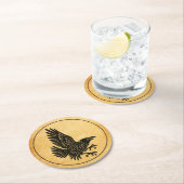 Tancing Norse Raven Runder Pappuntersetzer (Vor Ort)