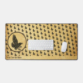 Tancing Norse Raven Schreibtischunterlage (Tastatur & Maus)