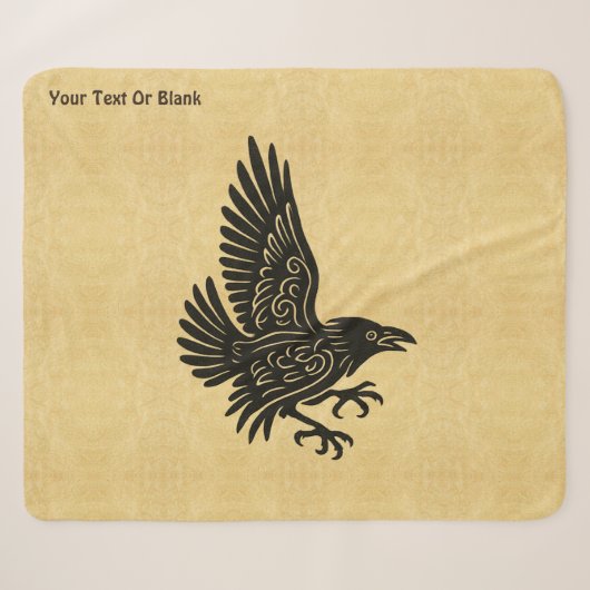 Tancing Norse Raven Sherpadecke (Vorderseite (Horizontal))