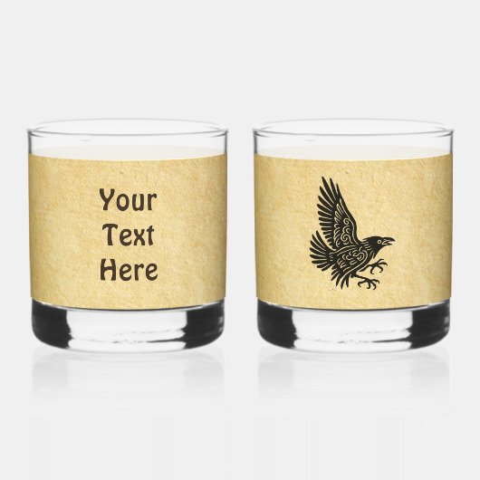 Tancing Norse Raven Whiskyglas (Rückseite)