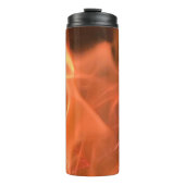 Tancing Orange Flamme Thermal Tumbler Thermosbecher (Vorderseite)