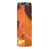 Tancing Orange Flamme Thermal Tumbler Thermosbecher (Rückseite)