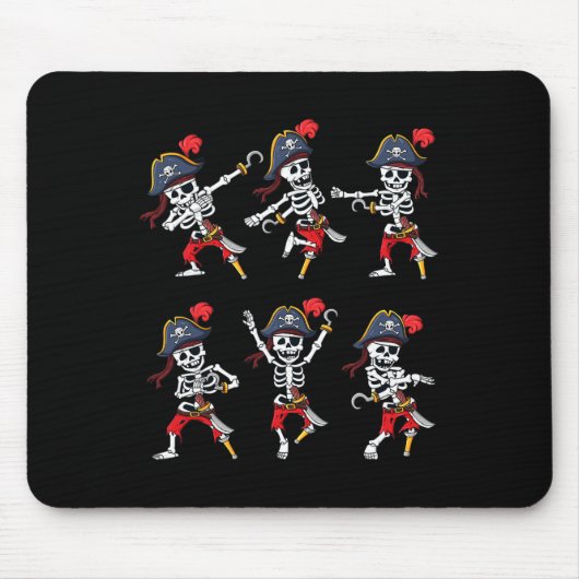Tancing Pirate Skeletons TanzChallenge Boys Kinder Mousepad (Vorne)