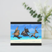 Tancing Pirates Postcard Postkarte (Stehend Vorderseite)