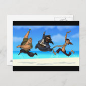 Tancing Pirates Postcard Postkarte (Vorne/Hinten)