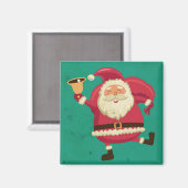Tancing Santa Magnet (Vorderseite/Rückseite)