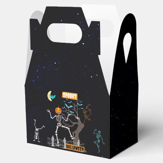 Tancing Skeleton Halloween-Party Gevor Box Geschenkschachtel (Geöffnet)