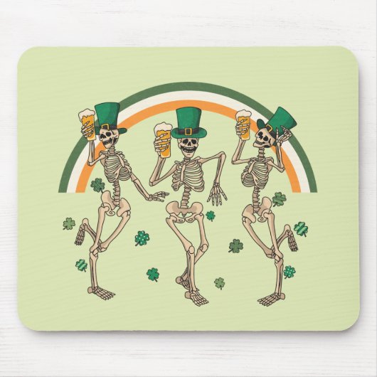 Tancing Skeletons St Patrick Mousepad (Vorne)