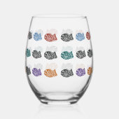 Tancing Taiyaki Weinglas Ohne Stiel (Rechts)