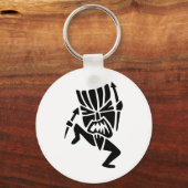 Tancing Tiki Man Schlüsselanhänger (Vorderseite)