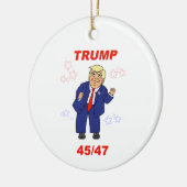 Tancing Trump Design - 45/47 Keramik Ornament (Links)