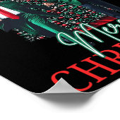 Tancing Trump Santa Merry Weihnachts Daddy's Zuhau Poster (Ecke)