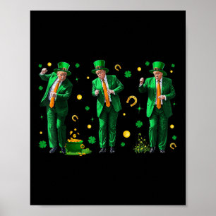 Tancing Trump St. Patricks Day , Uni-Erwachsene, Poster