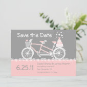 Tandem-Ankündigung Datum freihalten Save The Date (Stehend Vorderseite)