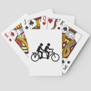 Tandem Bicycle bike Spielkarten