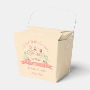 Tandem Bicycle, Birds und Banner Wedding Vielen Da Geschenkschachtel