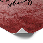 Tandem Bicycle Blueprint Poster (Ecke)