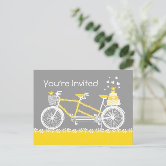 Tandem Bicycle Custom Doran Postkarten (Stehend Vorderseite)