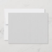 Tandem Bicycle Grey Wedding RSVP Karte (Rückseite)