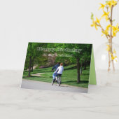 Tandem Bicycle Husband Birthday Light Green Interi Karte (Gelbe Blume)