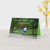 Tandem Bicycle Husband Happy Anniversary Card Karte (Gelbe Blume)