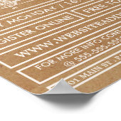 Tandem Bicycle, Kraft Cycling Club Werbung Poster (Ecke)