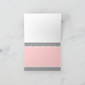 Tandem Bicycle Wedding Dankeschön Karte (Innenseite)