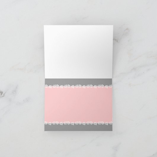 Tandem Bicycle Wedding Dankeschön Karte (Innenseite)