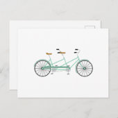 Tandem Bike Postkarte (Vorne/Hinten)
