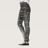 Tandem Bikes Muster Fun Bicycle Gemustert Leggings (Links)