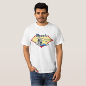 Tandem, das hawaiische Typ-T - Shirts surft (Vorne ganz)