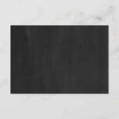 Tandem-Fahrrad auf Kopfbrett Hochzeitsbeilage Begleitkarte (Rückseite)