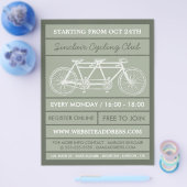 Tandem-Fahrrad, Flyer für Radwerbung (Einzeln)