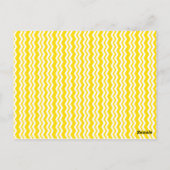 Tandem-Fahrrad (Gelb Zickzack) Tischnummer (Rückseite)