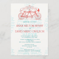 Tandem-Fahrrad / Gemeinsam sind wir eine Hochzeit