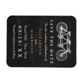 Tandem-Fahrrad-Hochzeit auf der Tafel retten das D Magnet (Horizontal)