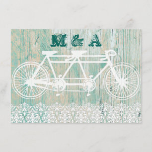 Tandem-Fahrrad, HOCHZEITSEinladung Einladung